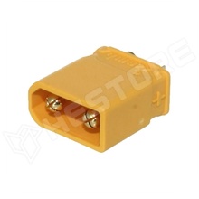 XT30U-M-CF / DC tápcsatlakozó, XT30, apa, vezetékre forrasztható, 30A