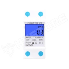 DDS528L / Egyfázisú, egyirányú energiamérő, LCD, 5A (32A), 230V AC, 50Hz, DIN sínre szerelhető