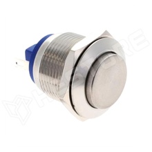 V16MH / Vandálbiztos nyomógomb, kiálló gomb, Ø16mm, SPST, OFF-(ON), 1 stabil pozíció, IP65