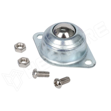 BCASTER-15-10K / Golyós fém támasztó görgő (ball caster), 15.875mm golyóátmérő, max. 10kg terhelhetőség