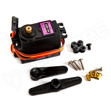 MG996R-360 / RC Szervó, fém fogaskerekes, digitális, 13 kg-cm, 360 fok, nagy nyomatékú, folyamatos forgású
